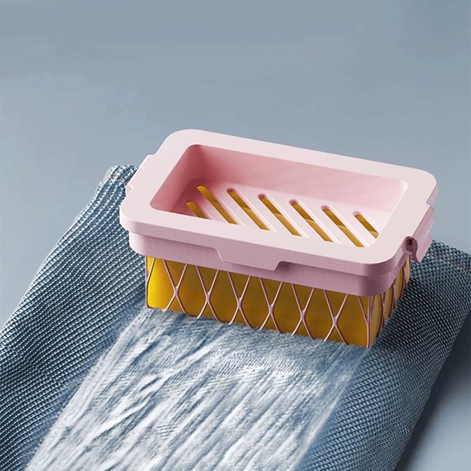 Revolutionary Multifunctional Foaming Soap Storage Box - Eco-Friendly High Elastic Mesh Design for Effortless Cleaning
