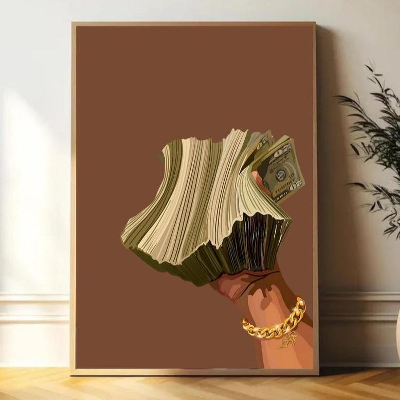 Stunning Unframed Black Woman Art Prints - Elevate Your Space with Fashion-Inspired Elegance